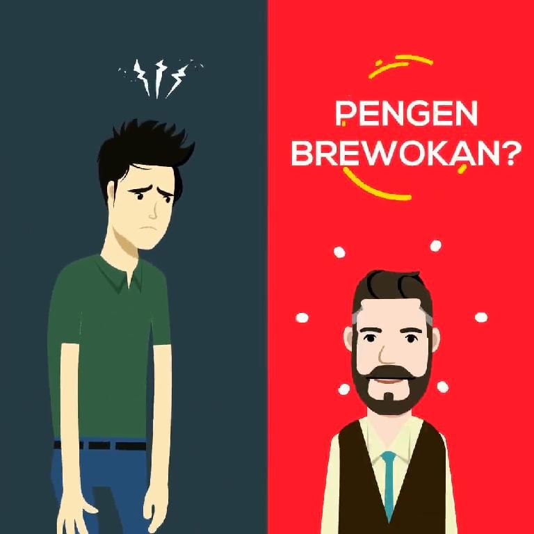 Video sosmed konsep animasi