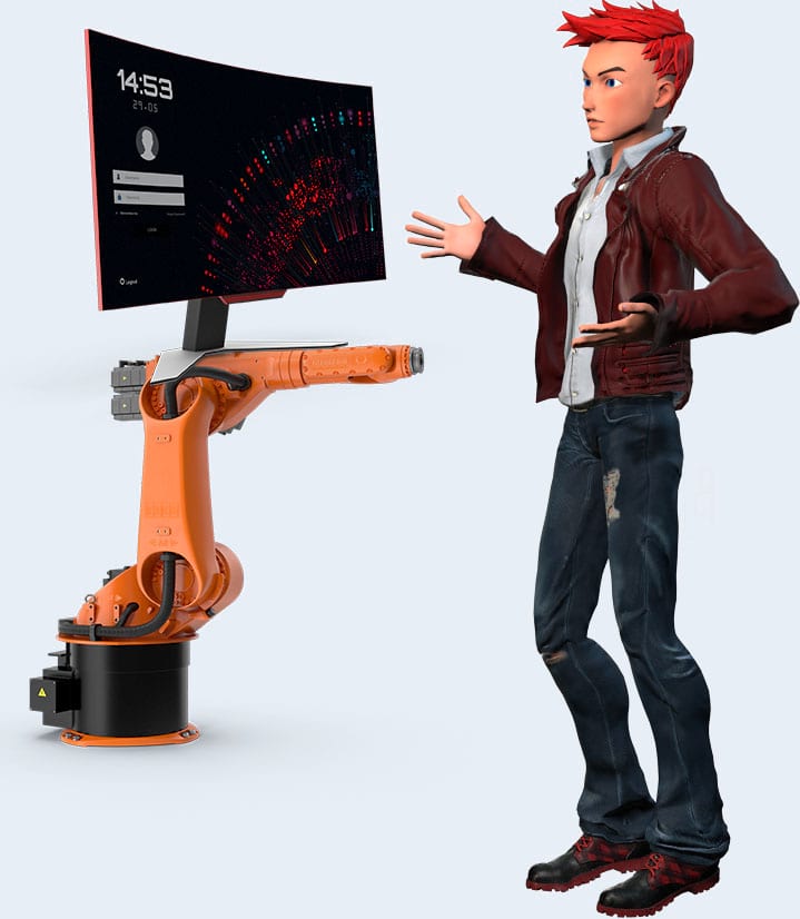 maskot ebisee tech blue